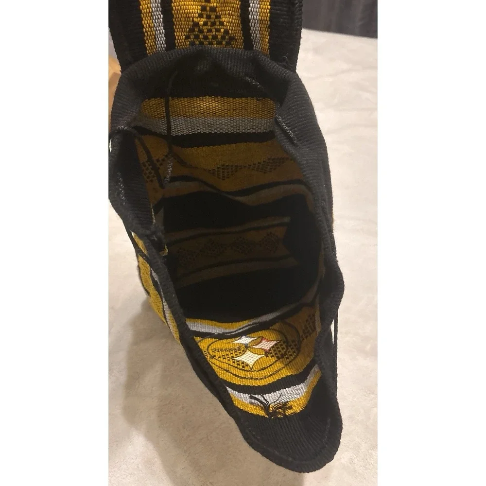 Pittsburgh Steelers Woven Mexican Baja Backpack Drawstring Boho Rucksack NFL